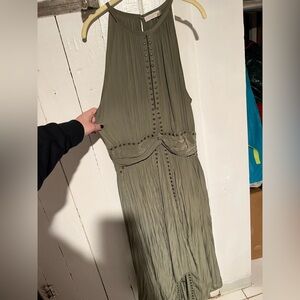 Ramy Brook Olive Studded Maxi Dress